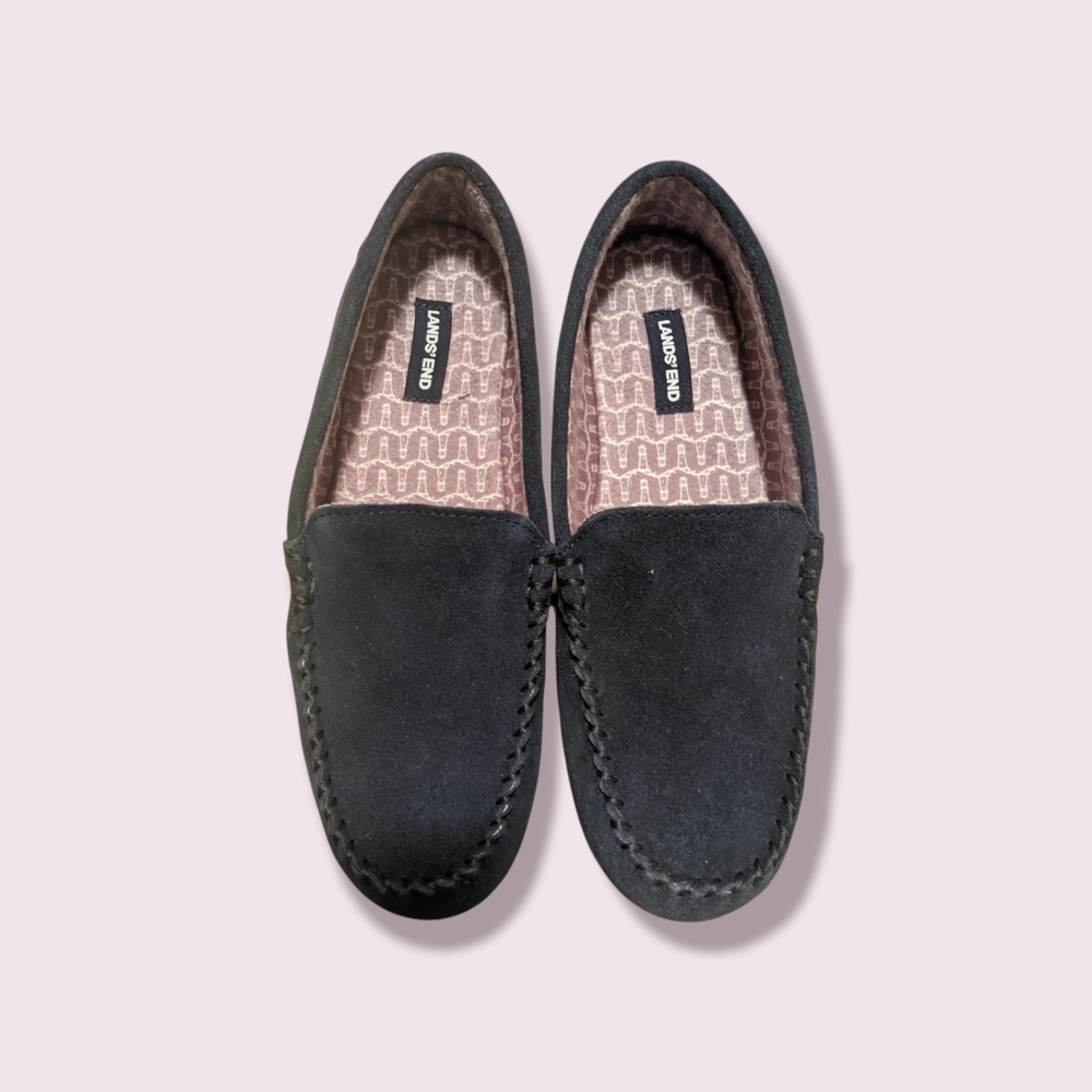 NBW Land’s End Navy Suede Slippers
